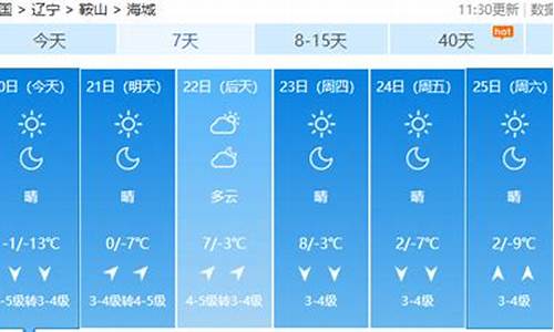 海城今天天气预报_海城今天天气预报24小时的