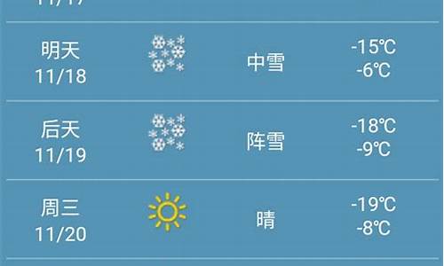 黑龙江省一周天气预报_黑龙江省一周天气预报15天